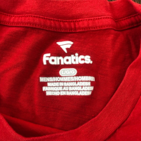 Fanatics Men’s L Philadelphia Phillies Red Short-Sleeve Licensed T-Shirt - EUC! - Picture 3 of 7